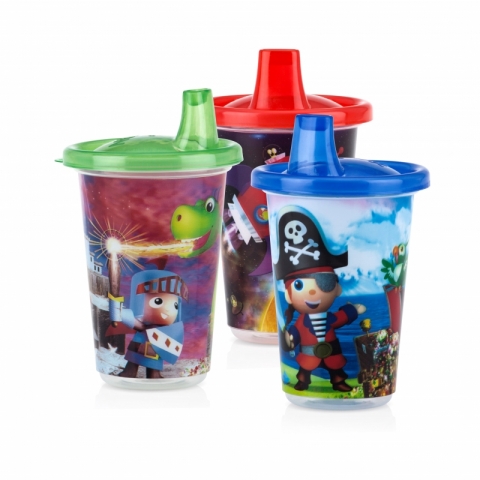 Nuby Wash or Toss Printed Cup With Lid