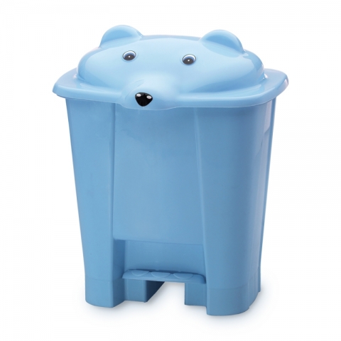 Teddy Bear Trash Can with Pedal